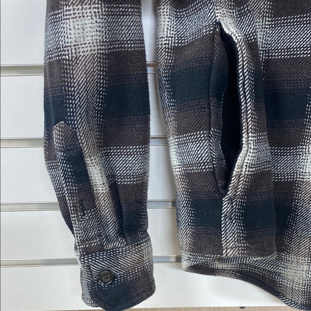 Orvis heavyweight Men's flannel large button up Plaid Shirt - Picture 4 of 6